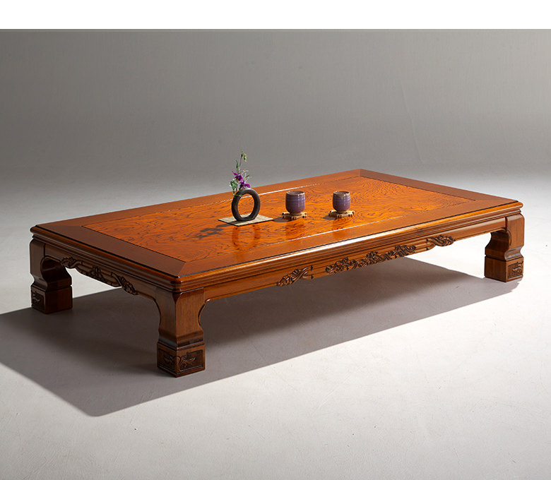 座卓 テーブル 和室 座敷机 日本製 幅150ｃｍ 木製 幕板・脚に彫刻を施