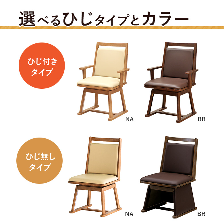 こたつチェア単品】こたつ専用椅子 回転椅子 ハイタイプこたつ用 360度