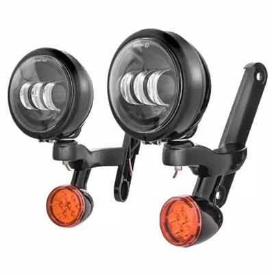 LEDフォグランプ ハウジング LEDウィンカー セット クローム ハーレー