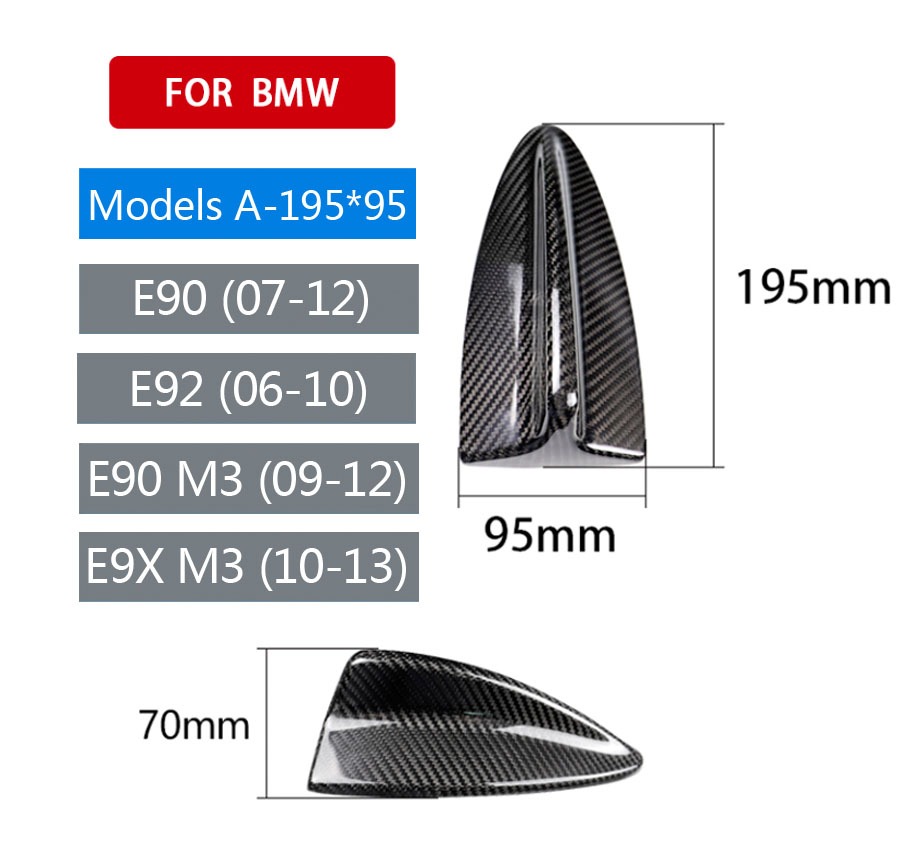 本物 カーボンファイバー製 アンテナカバー bmw e90 e92 f20 f30 f10