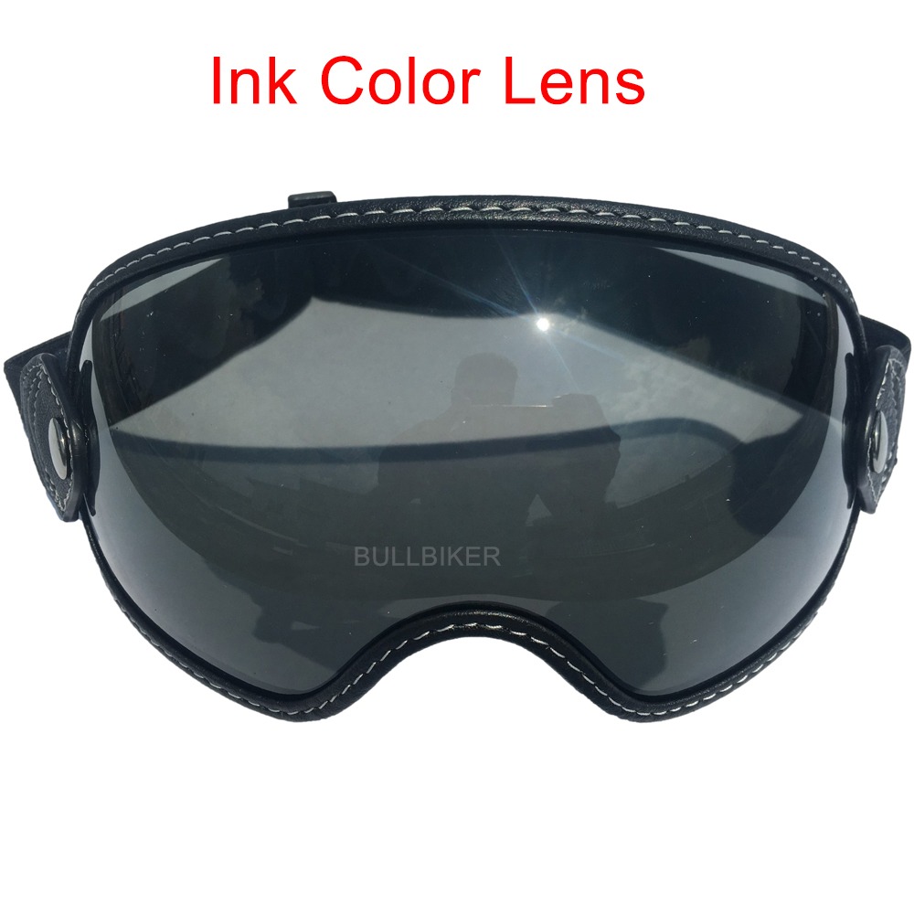 ビンテージモトクロス Viking ゴーグル 黒/透明 グリーンレンズ付き 60's VINTAGE GOGGLE LEATHER 1inch : GREASYKIDS - 通販