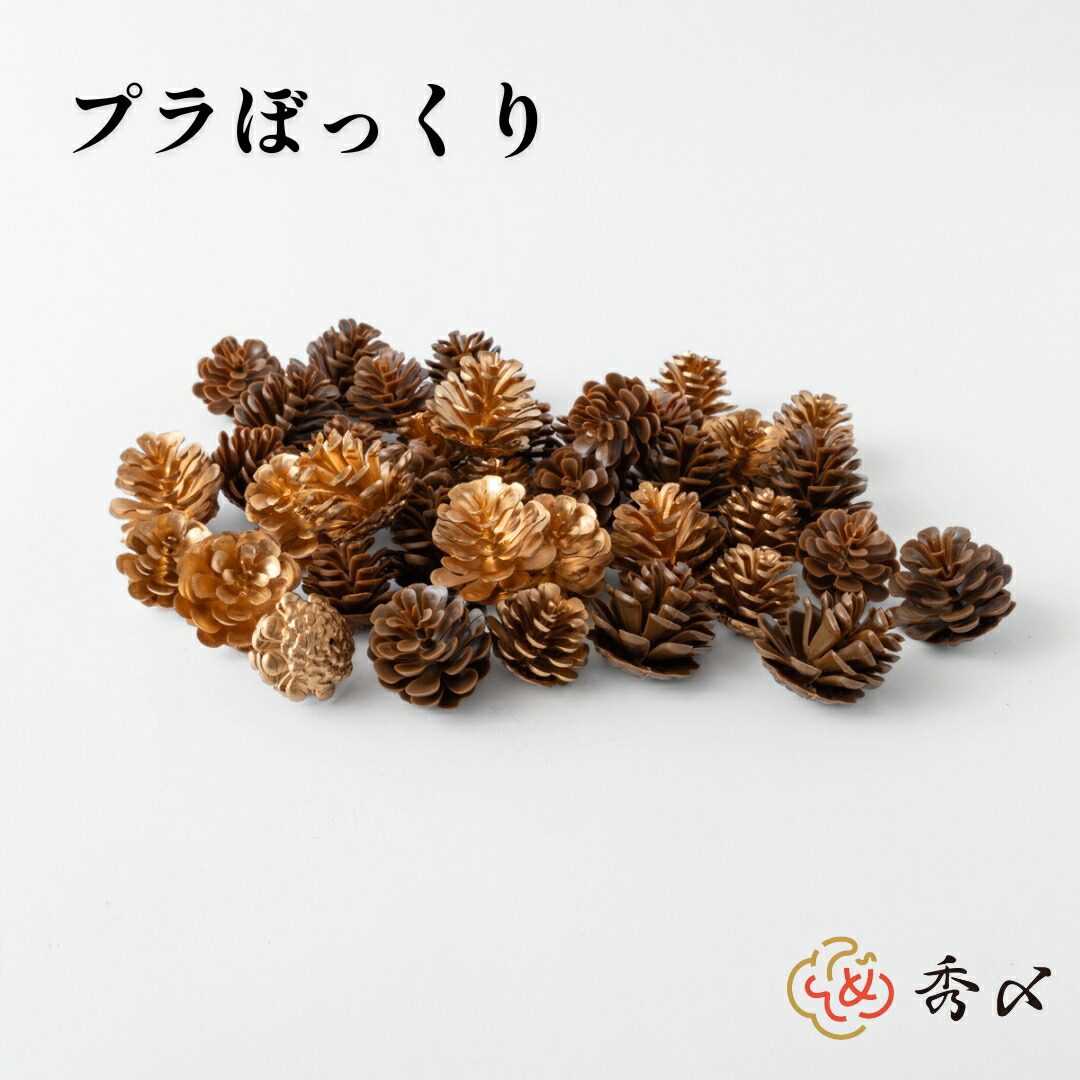 秀〆（HIDESHIME） 水引 材料 プラぼっくり 松ぼっくり プラ 金