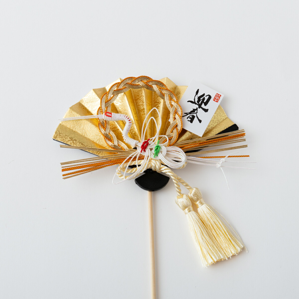秀〆（HIDESHIME） 正月飾り 材料 扇ピック 飛び鶴 パーツ 素材