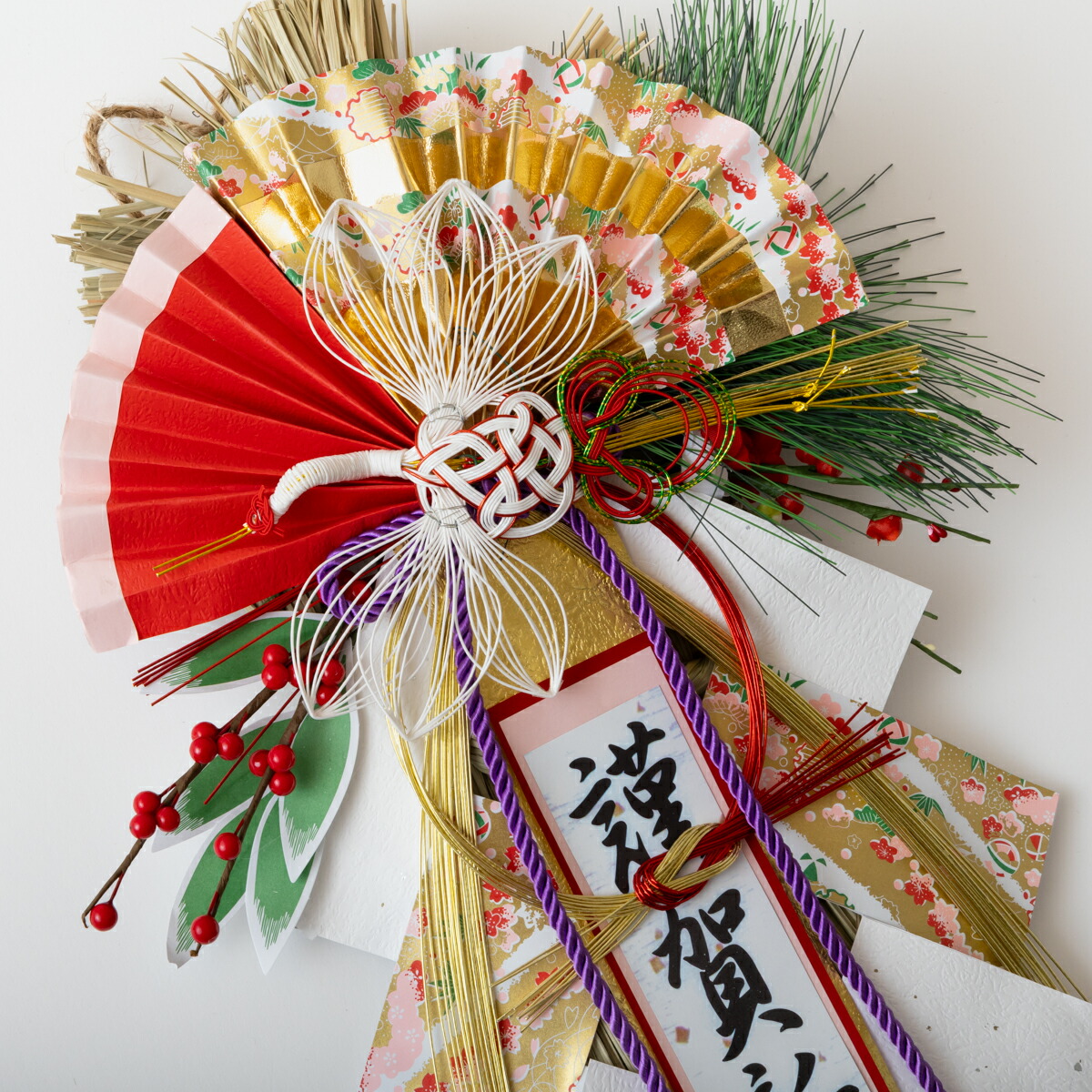 秀〆（HIDESHIME） 正月飾り しめ飾り 玄関飾り 開運飾り （祝寿