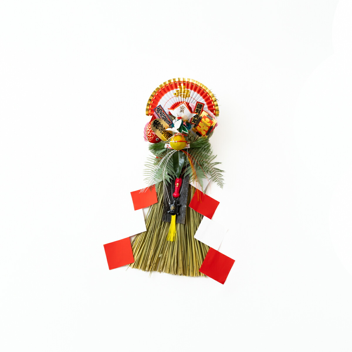 秀〆（HIDESHIME） 国産 日本製 正月飾り 玄関 玉飾り 尺玉 伝統 扇