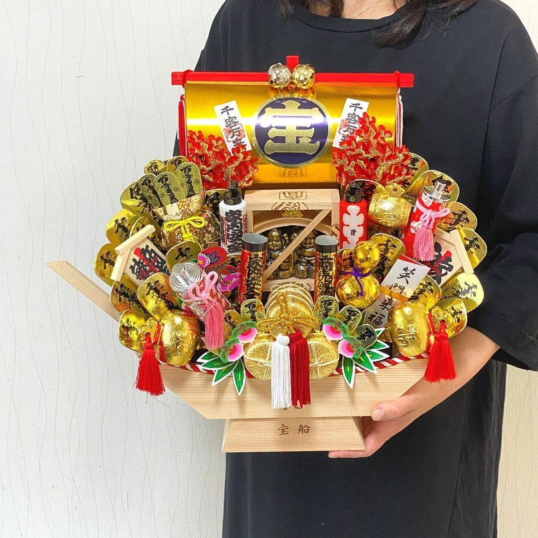 秀〆 熊手 縁起物 宝船 木舟 20号 飾り方 酉の市 正月 置物 玄関