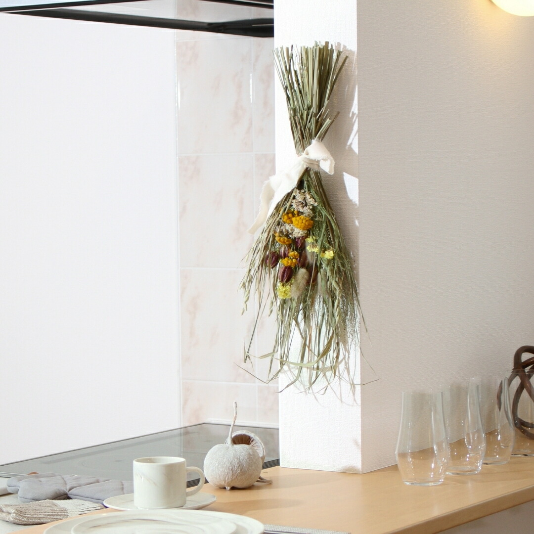 秀〆（HIDESHIME） ドライフラワー リース スワッグ プレゼント