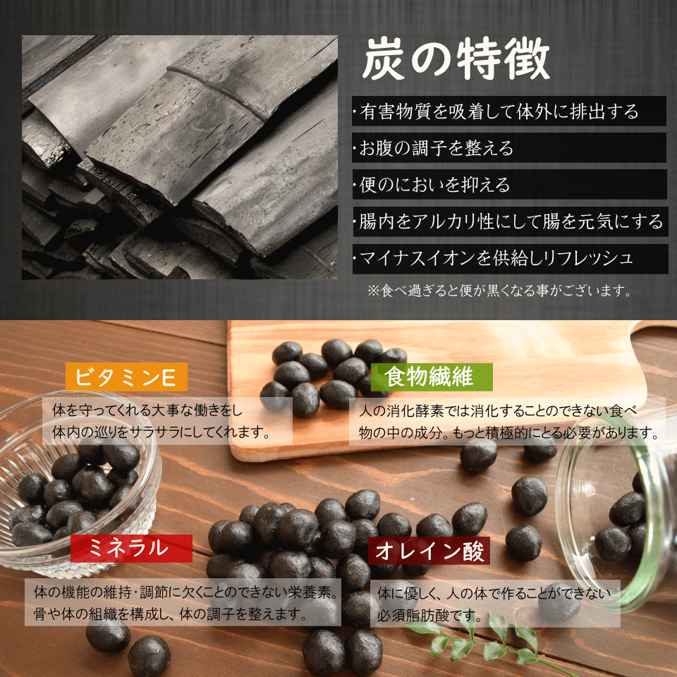 ナッツ/竹炭豆