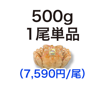 毛ガニ 500g 1尾単品