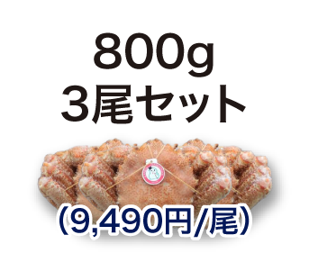 毛ガニ 800g 3尾セット