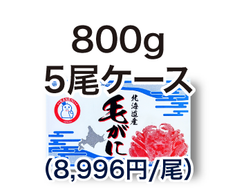 毛ガニ 800g 5尾ケース