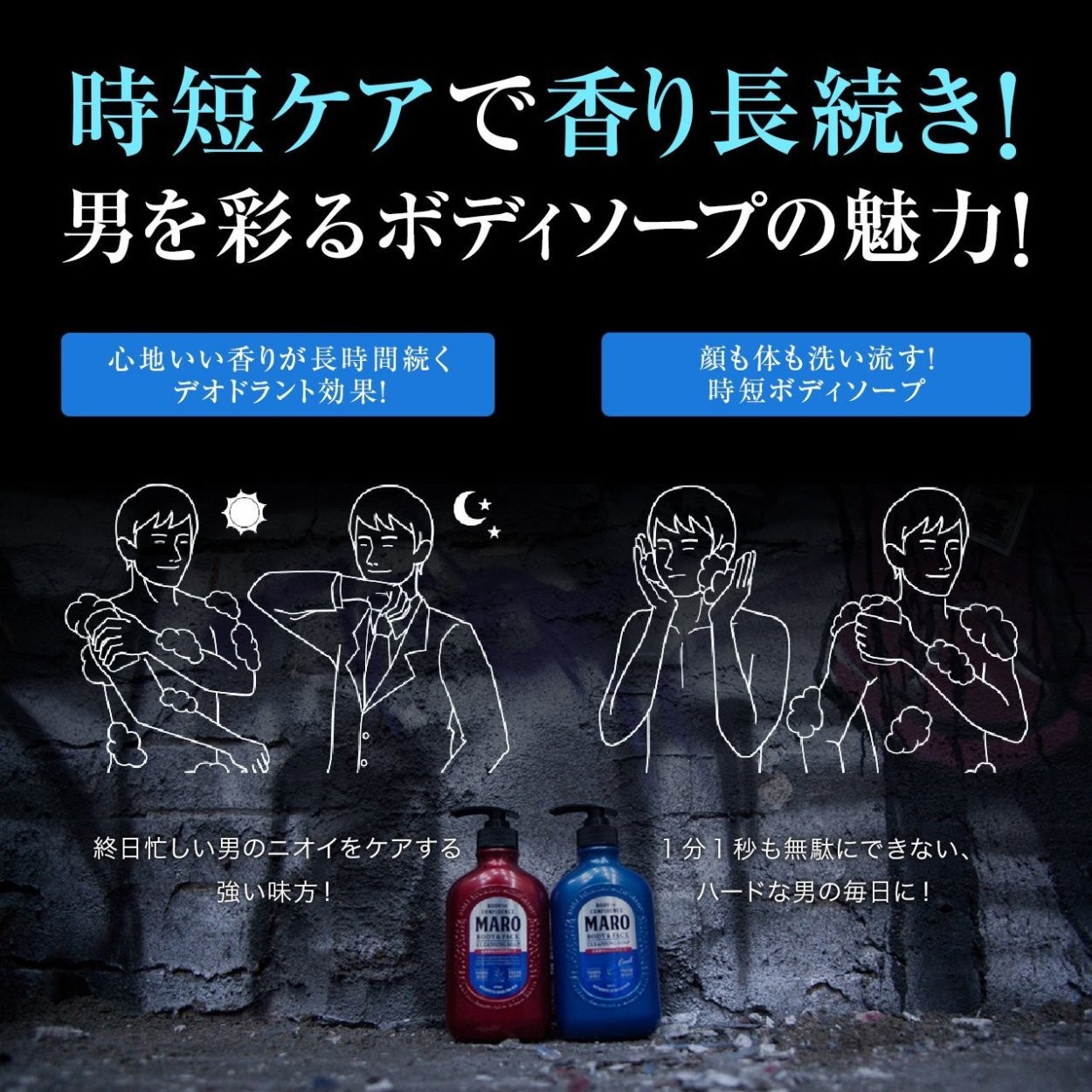 ポイント2倍 MARO マーロ 全身用クレンジングソープ 詰替 380ml ギフト