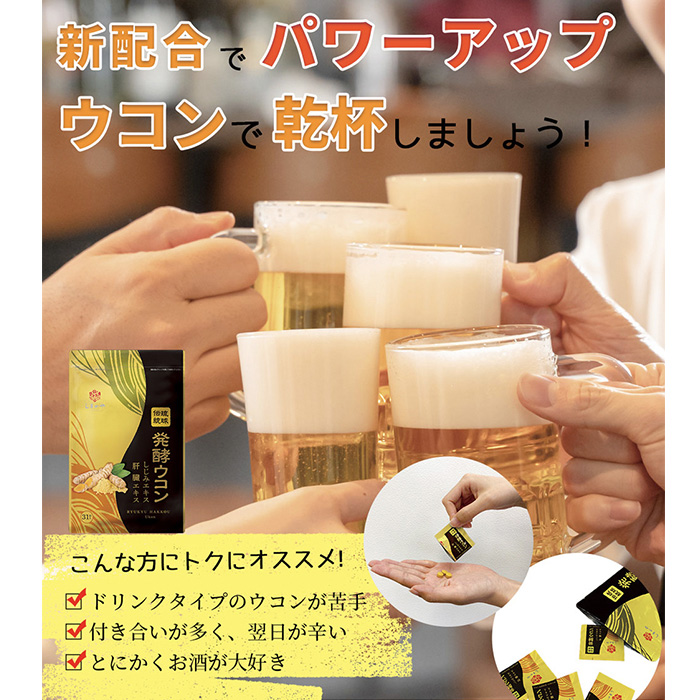 琉球発酵ウコン 3粒×10包入 × 6袋セット | 秋ウコン 春ウコン紫ウコン