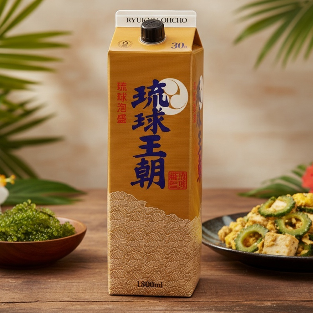 沖縄 泡盛 琉球王朝 30度 紙パック 1800ml 多良川酒造 古酒ブレンド