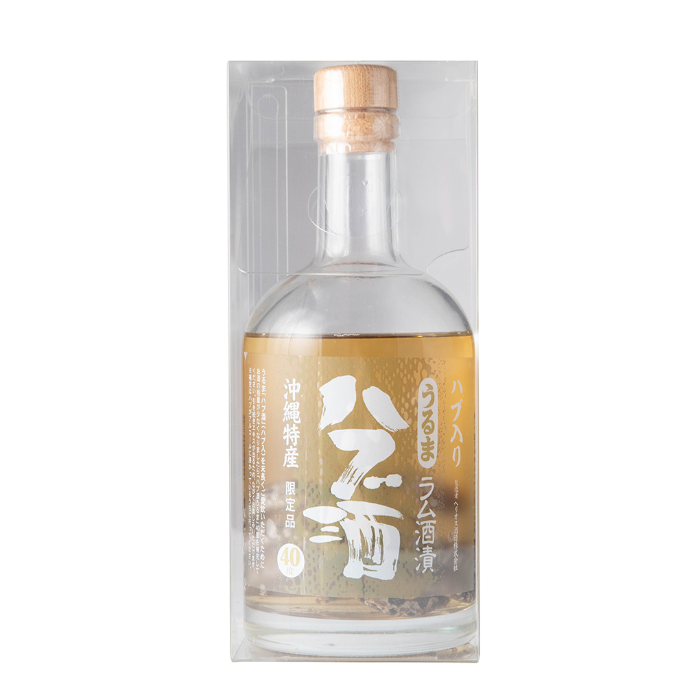 元祖ラム漬け ハブ酒 うるま 40度 400ml ハブ入り ヘリオス酒造|送料