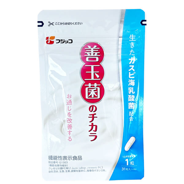 フジッコ 善玉菌のチカラ 31粒 機能性表示食品｜okinawangirls