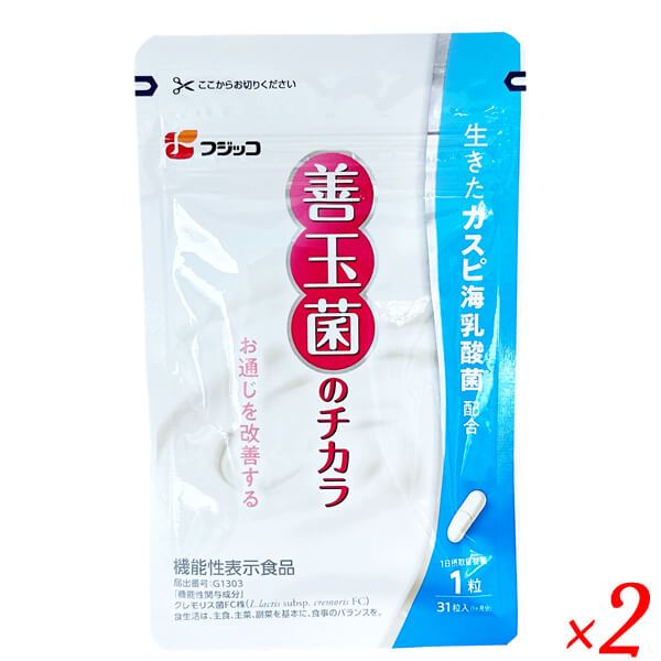 ポイント+7％！】7/23(木)限定！フジッコ 善玉菌のチカラ 31粒 2個