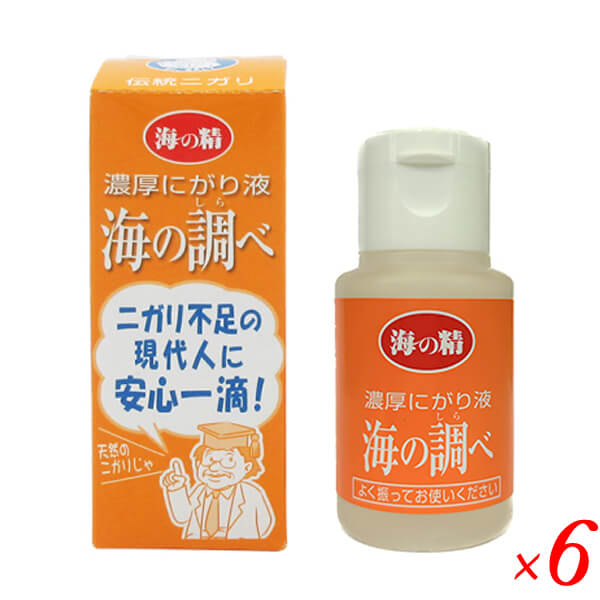 Yahoo! Yahoo!ショッピング(ヤフー ショッピング)海の精 濃厚にがり液 海の調べ（国産）50ml 6本セット にがりミ ネラル マグネシウム