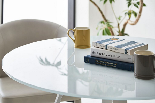 丸テーブル ダイニングテーブル 幅100 ガラス ダイニングリビング