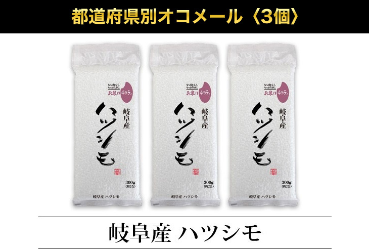 岐阜のお米「ハツシモ」白米20Kg 令和7年産 ハツシモ 岐阜産 300g(2合) × 3パック 真空パック【オコメール・白米