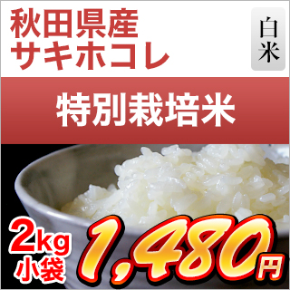 秋田県産 サキホコレ2kg