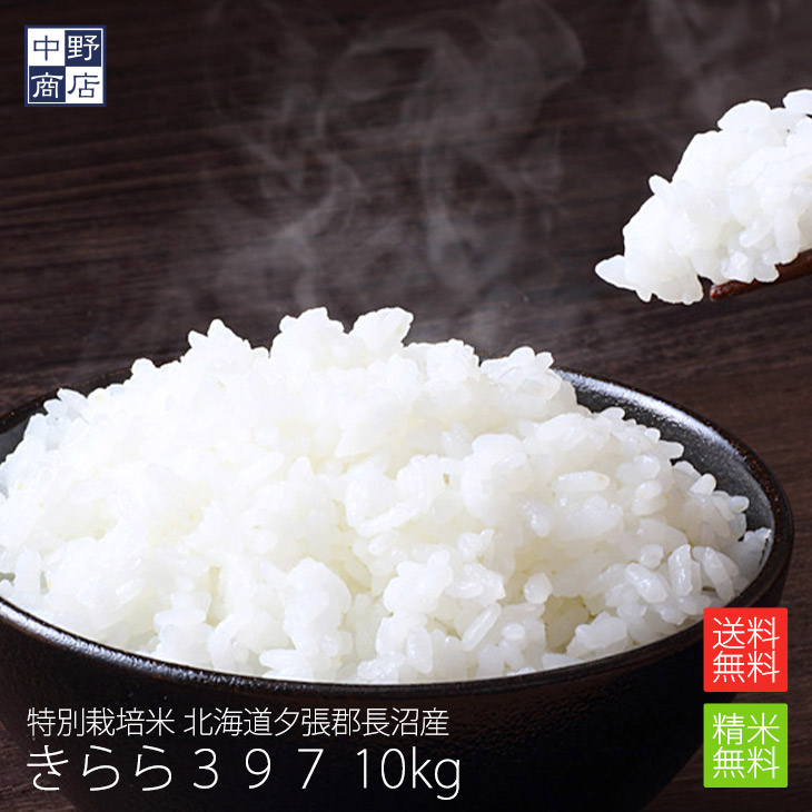 令和7年度産 お米 10kg きらら397 北海道産 送料無料 特別栽培米 玄米