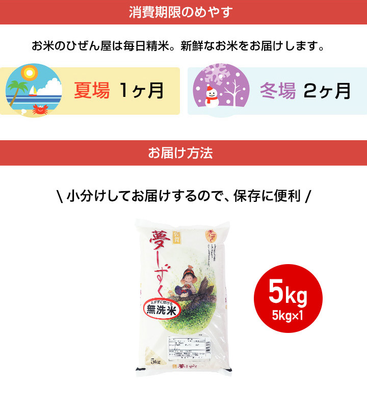 新米 6年産】米 お米 5kg 送料無料☆夢しずく 無洗米☆ 佐賀県産 6年度 5kg : m-yumeshizuku-5k : お米のひぜん屋 -  通販 - Yahoo!ショッピング