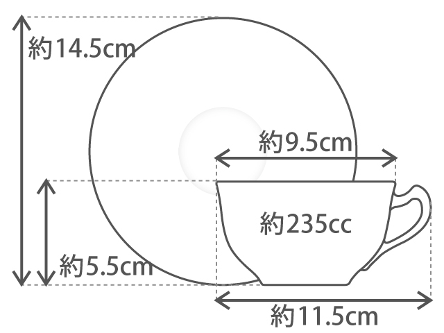 大倉陶園 【大倉陶園直営店】 ゴールドライン カップ＆ソーサー 日本製