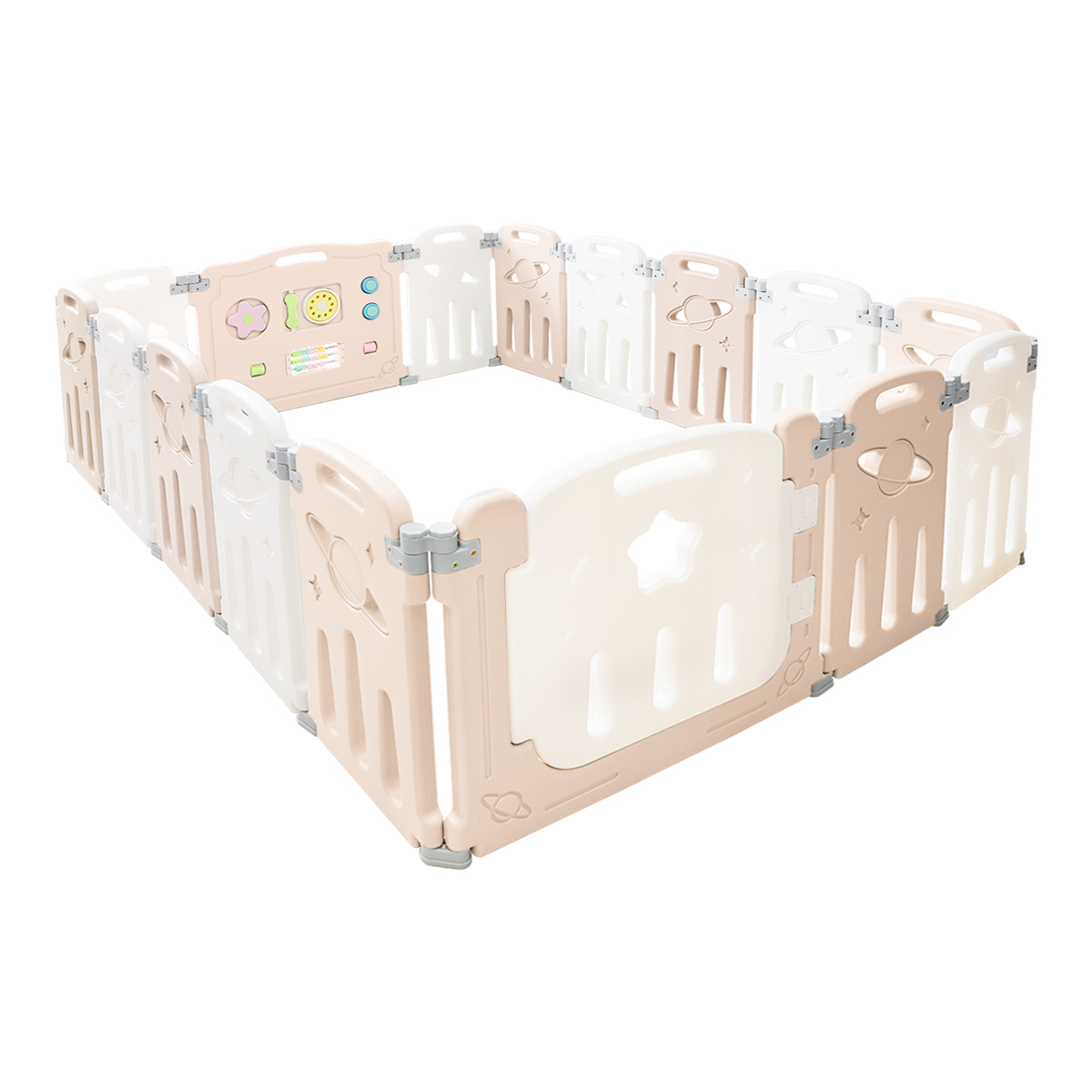 WEIMALL（ウェイモール） ベビーサークル 折りたたみ 16枚セット 扉