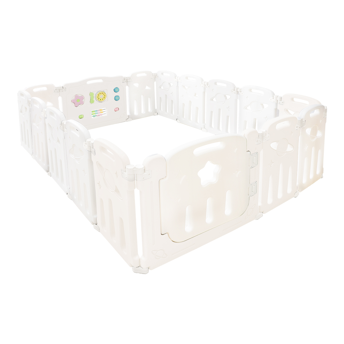 WEIMALL（ウェイモール） ベビーサークル 折りたたみ 16枚セット 扉