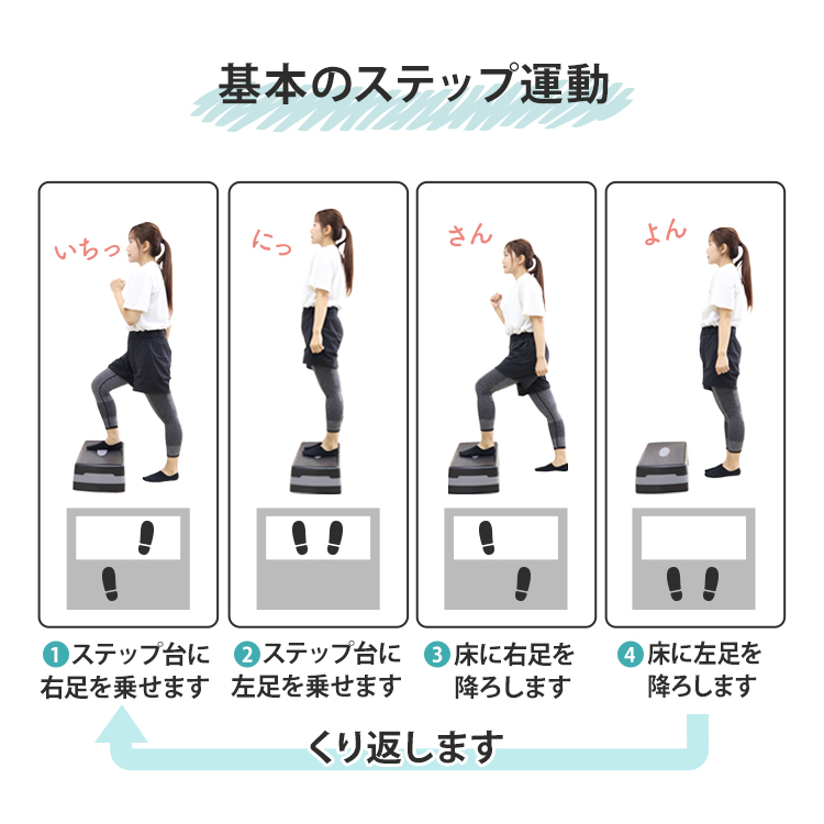 WEIMALL 未使用 ステップ台 エクササイズ ブラック エアロビクス