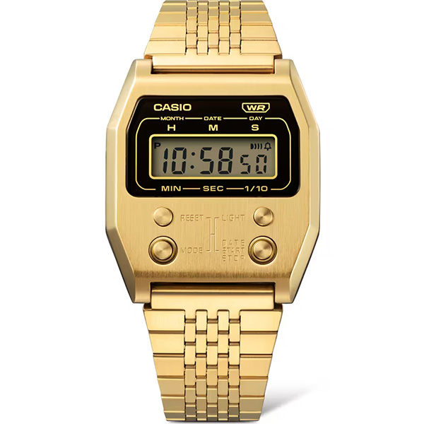海外限定！　希少　CASIO カシオ　腕時計　ゴールド　金　ブルー　高級　新品 スタンダード デジタル 【並行輸入品】【BOX無し】CASIO カシオ 腕時計