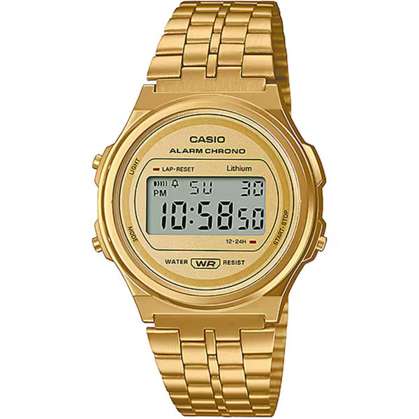 Yahoo! Yahoo!ショッピング(ヤフー ショッピング)【BOX無し】CASIO カシオ 腕時計 海外モデル A171WEG-9A メンズ STANDARD スタンダード チプカシ チープカシオ クオーツ キッズ 子供 男の子 女の子 カレンダー