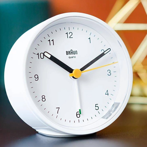 BRAUN（ブラウン） 【並行輸入品】BRAUN クロック BC12W 目覚まし時計