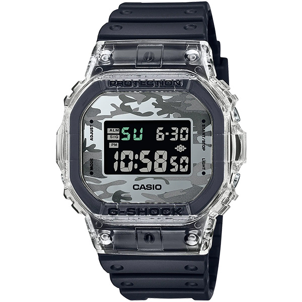 CASIO カシオ 腕時計 海外モデル DW-5600SKC-1 メンズ G-SHOCK ジーショック カモフラージュスケルトン クオーツ (国内品番 DW-5600SKC-1JF)