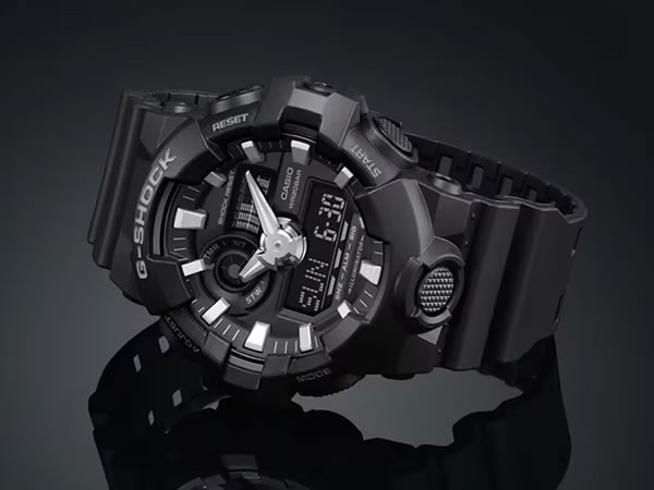 CASIO カシオ 腕時計 海外モデル GA-700-1B メンズ G-SHOCK ジーショック クオーツ (国内品番 GA-700-1BJF)