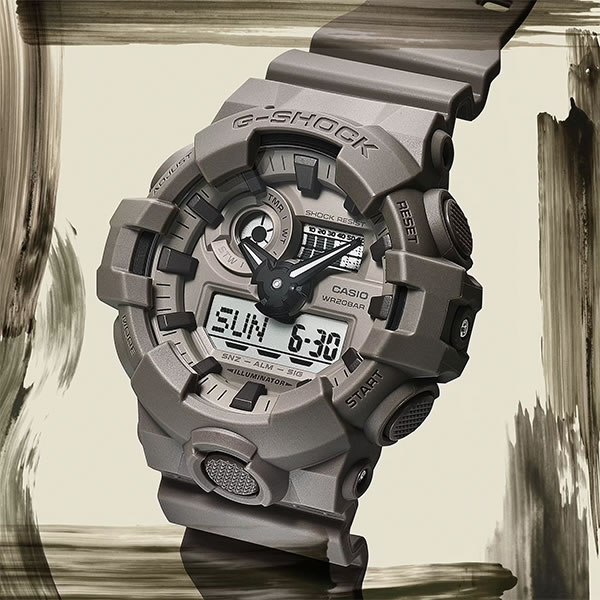 【国内正規品】CASIO カシオ 腕時計 GA-700NC-5AJF メンズ G-SHOCK ジーショック Natural color クオーツ｜okurimonoya1｜02