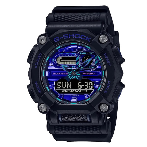CASIO カシオ 腕時計 海外モデル GA-900VB-1A メンズ G-SHOCK ジーショック VIRTUAL BLUE バーチャルブルーシリーズ