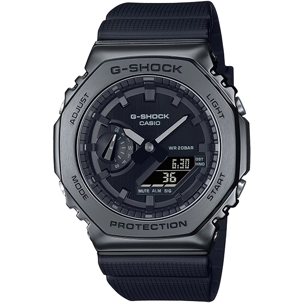 CASIO カシオ 腕時計 海外モデル GM-2100BB-1A メンズ G-SHOCK ジーショック メタルカバード オールブラック クオーツ (国内品番 GM-2100BB-1AJF)