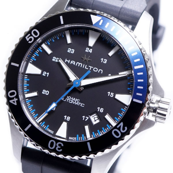 HAMILTON ハミルトン 腕時計 H82315331 メンズ Khaki Navy Scuba カーキ ネイビー スキューバ 自動巻き｜okurimonoya1