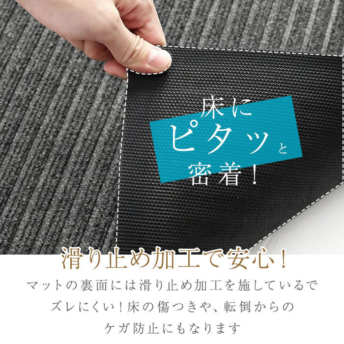 玄関マット 屋外マット 屋外 室内 屋内 シンプル 泥落とし 洗える 60×90cm 無地 滑り止め 業務用 丸洗い 水洗い ドアマット 倉庫 店舗 飲食店 オフィス 事務所｜okurimonoya1｜04