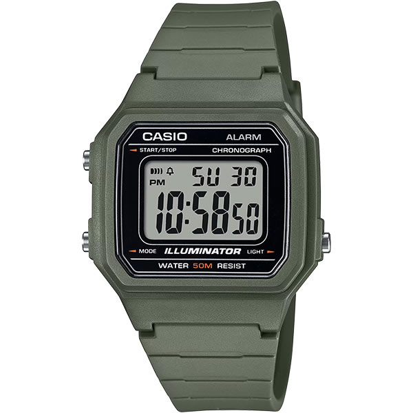 【BOX無し】CASIO カシオ 腕時計 海外モデル W-217H-3A メンズ STANDARD スタンダード チープカシオ チプカシ クオーツ キッズ 子供 男の子 女の子 デジタル