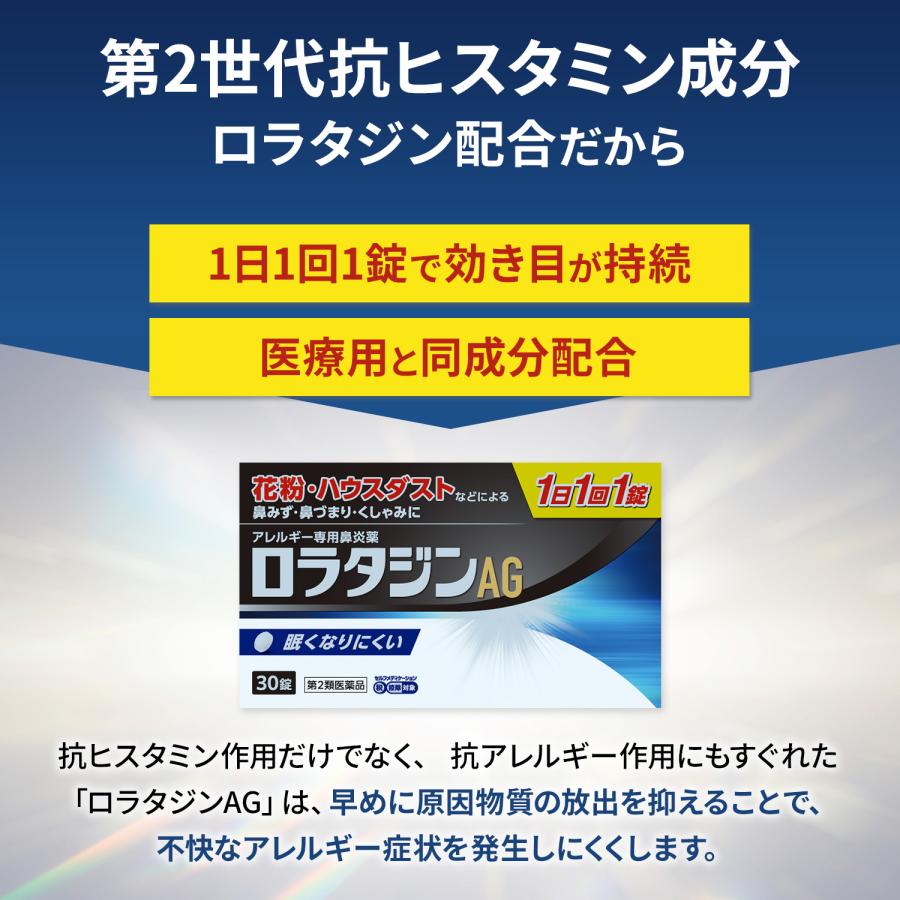 鼻炎薬 ロラタジン AG 30錠 花粉症 薬 ...の詳細画像4