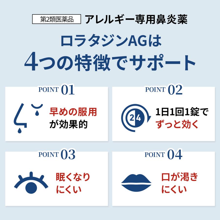 鼻炎薬 ロラタジン AG 30錠 花粉症 薬 ...の詳細画像5