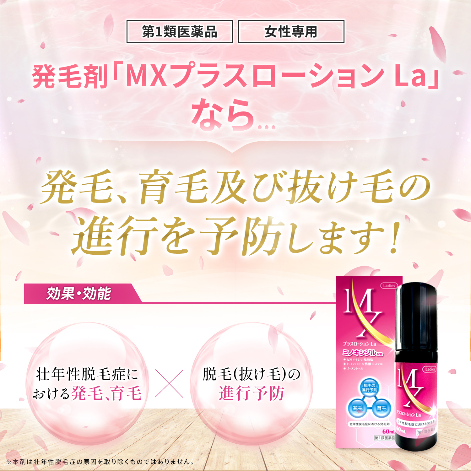 第1類医薬品 ミノキシジル 女性 発毛剤 MX...の詳細画像4