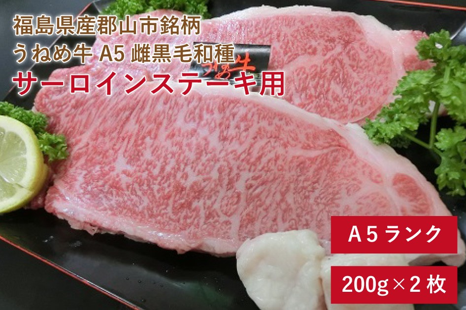 和牛 肉 牛肉 ギフト 和牛ステーキ うねめ牛 メス牛 サーロイン 200g×2枚 :a-1:オクヤマフード肉.com - 通販 -  Yahoo!ショッピング