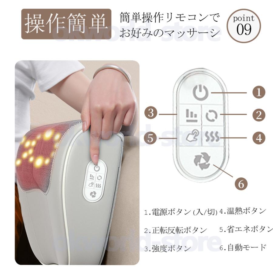 マッサージ機 小型 多機能マッサージ枕 マッサージ器 電熱 全身 足 肩