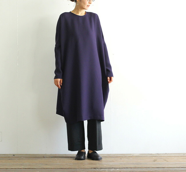 Sale Off Mizuiro Ind ミズイロインド クルーネックコクーンワンピ 3 O L D 通販 Yahoo ショッピング