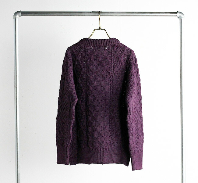 HTS WOOL ARAN CREW CARDIGAN アランクルーカーディガン CHT1951 HTS WOOL ARAN CREW CARDIGAN アランクルーカーディガン CHT1951 HARROW TOWN
