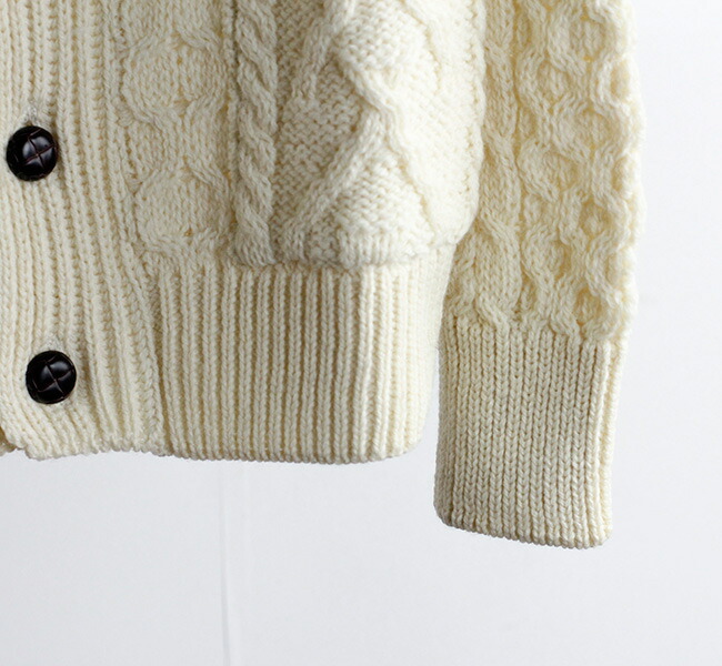 HTS WOOL ARAN CREW CARDIGAN アランクルーカーディガン CHT1951 HTS WOOL ARAN CREW CARDIGAN アランクルーカーディガン CHT1951 HARROW TOWN